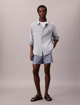Pantalones cortos de cambray sin cremallera