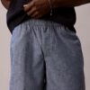 Pantalones cortos de cambray sin cremallera