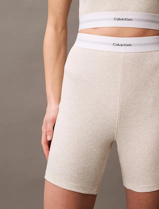 Pantalones cortos de ciclista de Cotton Stretch acanalados Pantalones cortos de ciclista de Cotton Stretch acanalados