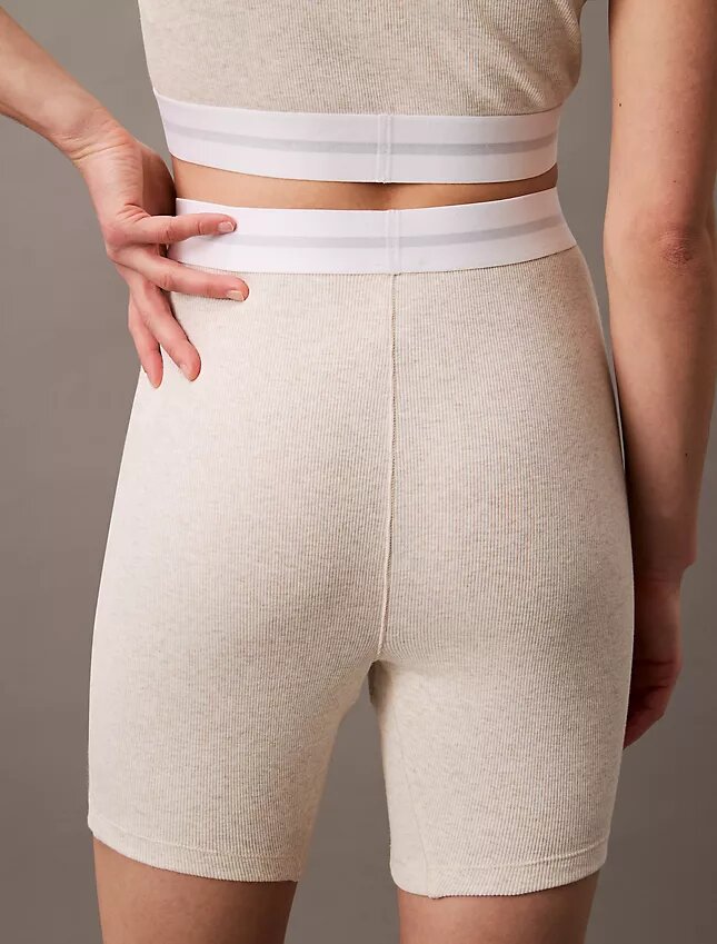 Pantalones cortos de ciclista de Cotton Stretch acanalados Pantalones cortos de ciclista de Cotton Stretch acanalados