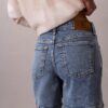 Pantalones cortos de Denim de corte acampanado