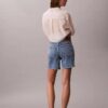 Pantalones cortos de Denim de corte acampanado