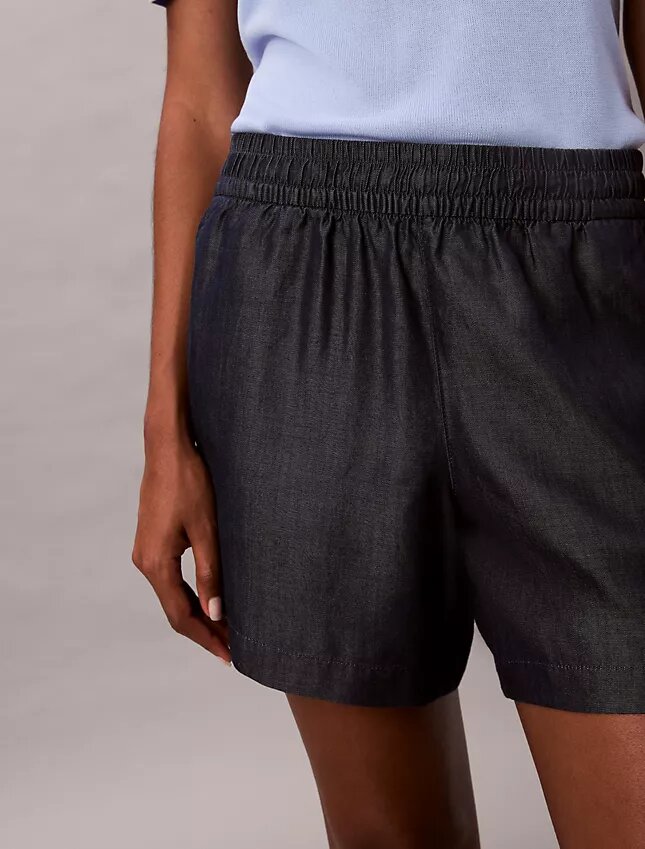 Pantalones cortos de Denim sin cremallera Pantalones cortos de Denim sin cremallera