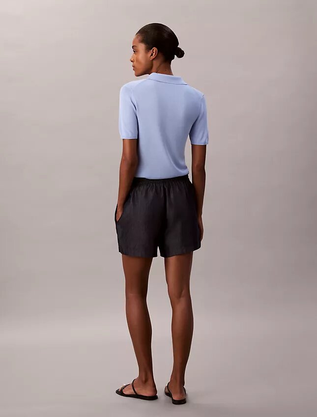 Pantalones cortos de Denim sin cremallera Pantalones cortos de Denim sin cremallera