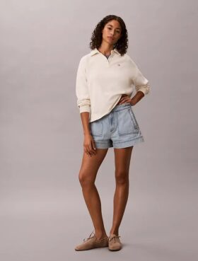 Pantalones cortos de Denim utilitarios