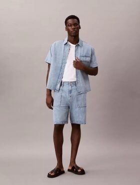 Pantalones cortos de Denim utilitarios