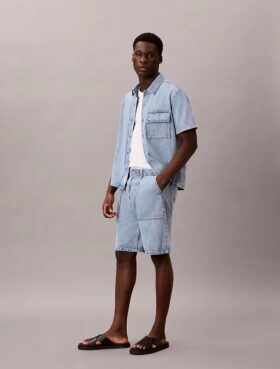 Pantalones cortos de Denim utilitarios