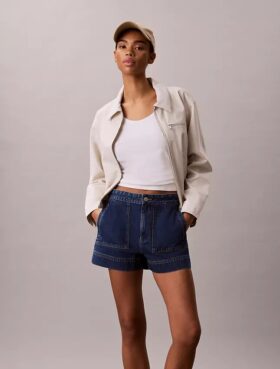 Pantalones cortos de Denim utilitarios