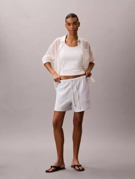 Pantalones cortos de doble gasa sin cremallera