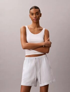 Pantalones cortos de doble gasa sin cremallera
