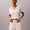 Pantalones cortos de doble gasa sin cremallera Pantalones cortos de doble gasa sin cremallera