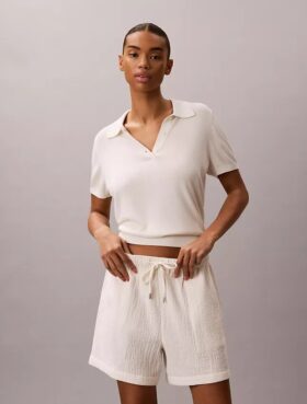 Pantalones cortos de doble gasa sin cremallera