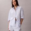 Pantalones cortos de dormir de popelín de algodón