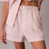 Pantalones cortos de dormir de popelín de algodón
