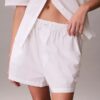 Pantalones cortos de dormir de popelín de algodón