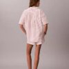 Pantalones cortos de dormir de popelín de algodón
