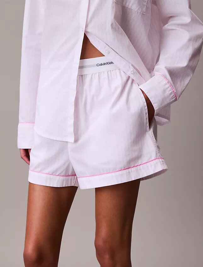 Pantalones cortos de dormir de popelín de algodón para San Valentín Pantalones cortos de dormir de popelín de algodón para San Valentín