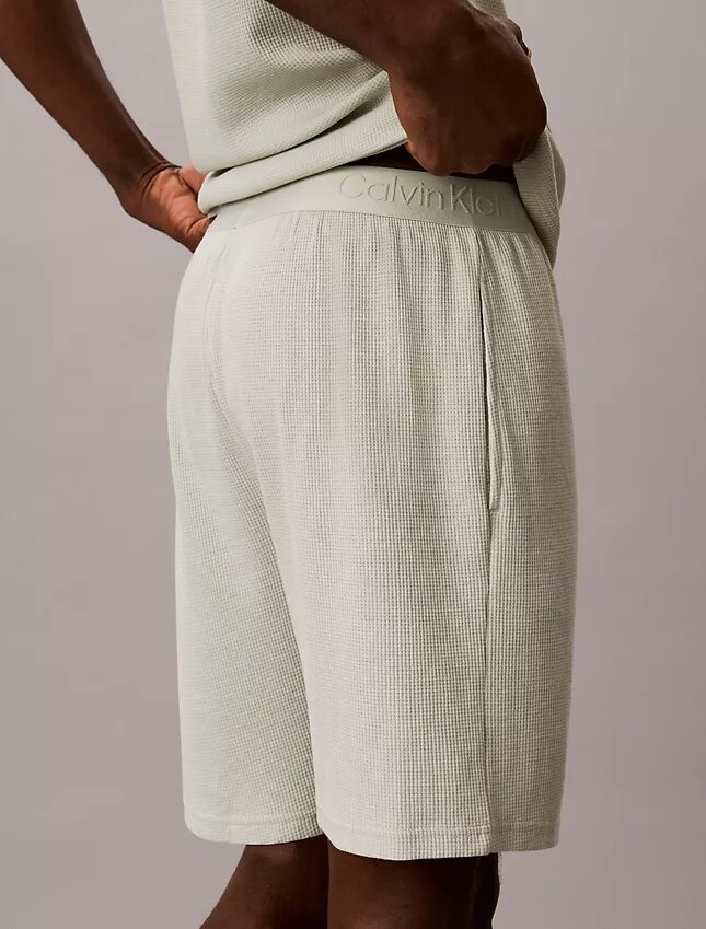 Pantalones cortos de dormir de punto waffle Pantalones cortos de dormir de punto waffle