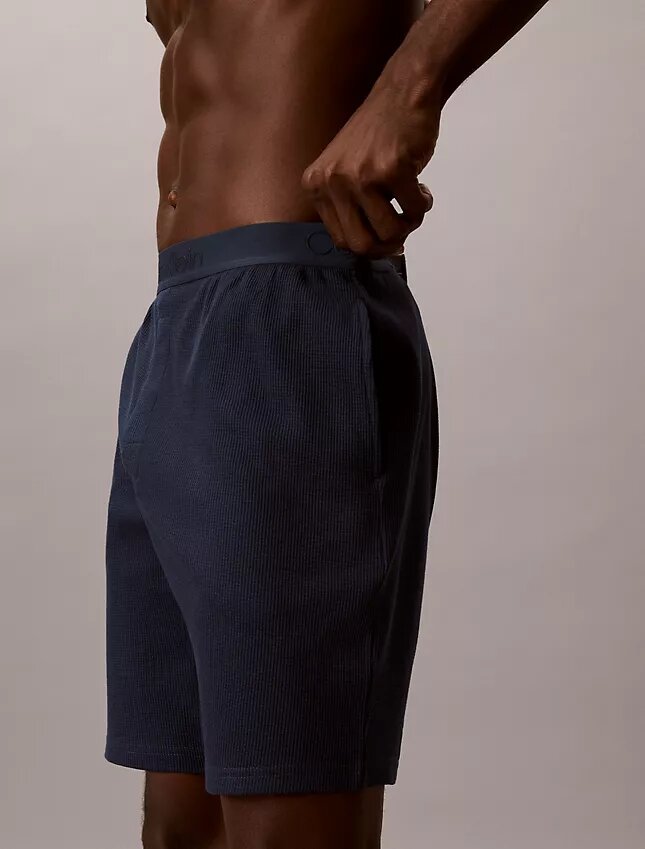 Pantalones cortos de dormir de punto waffle Pantalones cortos de dormir de punto waffle