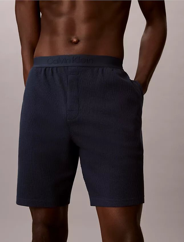 Pantalones cortos de dormir de punto waffle Pantalones cortos de dormir de punto waffle