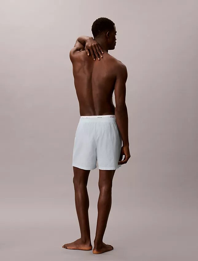 Pantalones cortos de dormir de seersucker Pantalones cortos de dormir de seersucker