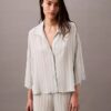 Pantalones cortos de dormir de viscosa tejida Pantalones cortos de dormir de viscosa tejida