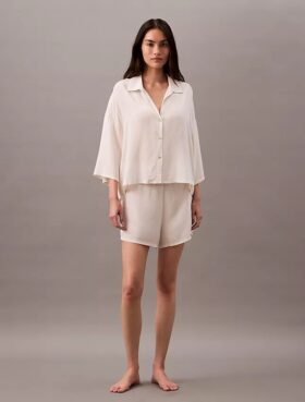 Pantalones cortos de dormir de viscosa tejida