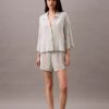 Pantalones cortos de dormir de viscosa tejida Pantalones cortos de dormir de viscosa tejida
