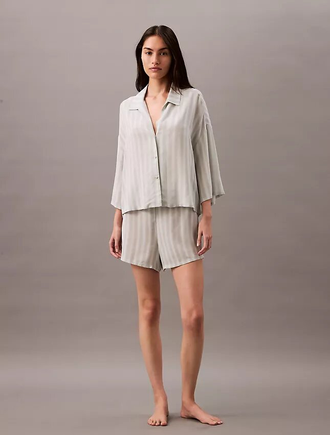 Pantalones cortos de dormir de viscosa tejida Pantalones cortos de dormir de viscosa tejida