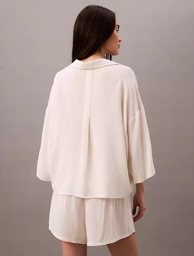 Pantalones cortos de dormir de viscosa tejida Pantalones cortos de dormir de viscosa tejida