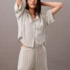 Pantalones cortos de dormir de viscosa tejida Pantalones cortos de dormir de viscosa tejida