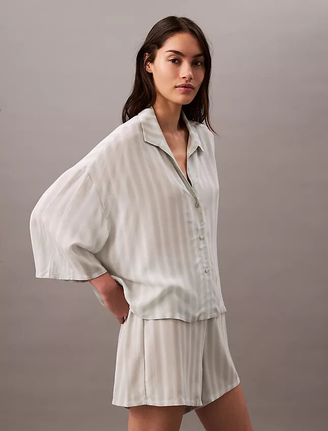 Pantalones cortos de dormir de viscosa tejida Pantalones cortos de dormir de viscosa tejida