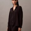 Pantalones cortos de dormir de viscosa tejida Pantalones cortos de dormir de viscosa tejida