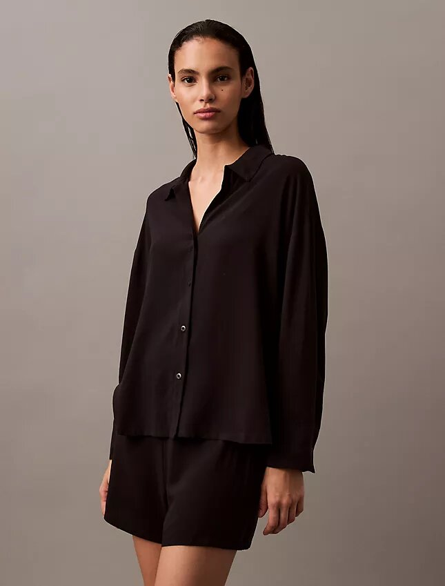 Pantalones cortos de dormir de viscosa tejida Pantalones cortos de dormir de viscosa tejida
