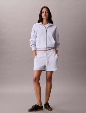 Pantalones cortos de felpa con cinta con el logotipo
