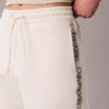 Pantalones cortos de felpa con cinta con el logotipo Pantalones cortos de felpa con cinta con el logotipo