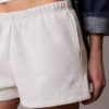 Pantalones cortos de felpa con logotipo de archivo