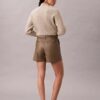 Pantalones cortos de imitación de cuero Pantalones cortos de imitación de cuero
