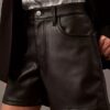 Pantalones cortos de imitación de cuero de los 90 Pantalones cortos de imitación de cuero de los 90