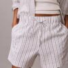 Pantalones cortos de lino y algodón