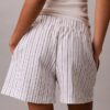 Pantalones cortos de lino y algodón