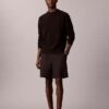 Pantalones cortos de lino y algodón sin cremallera
