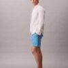 Pantalones cortos de lino y algodón sin cremallera