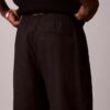 Pantalones cortos de lino y algodón sin cremallera