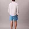 Pantalones cortos de lino y algodón sin cremallera