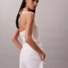 Pantalones cortos de mezcla de lino sin cremallera Pantalones cortos de mezcla de lino sin cremallera