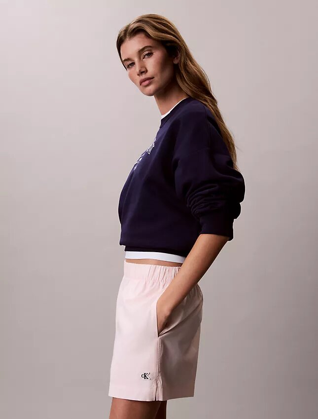 Pantalones cortos de popelín de algodón Pantalones cortos de popelín de algodón