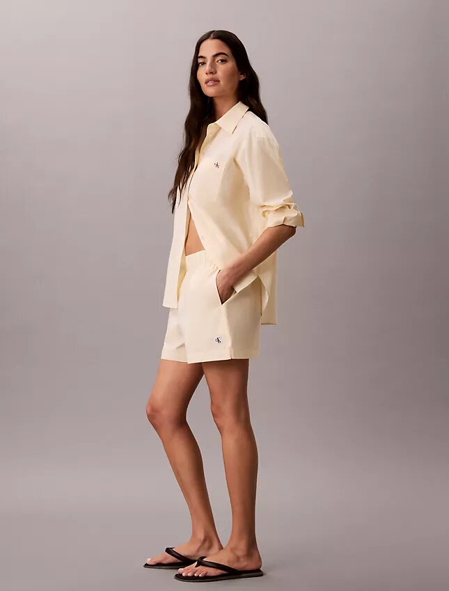 Pantalones cortos de popelín de algodón Pantalones cortos de popelín de algodón