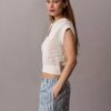 Pantalones cortos de popelín de algodón a rayas Pantalones cortos de popelín de algodón a rayas