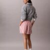 Pantalones cortos de popelín de algodón a rayas